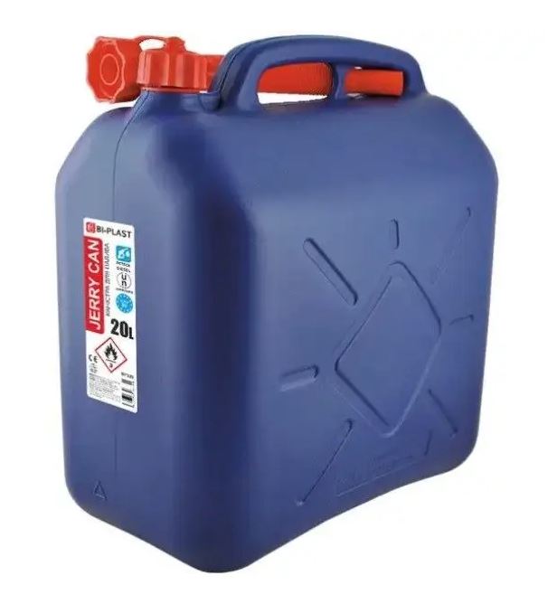 Plastic canister 20 l., with a watering can