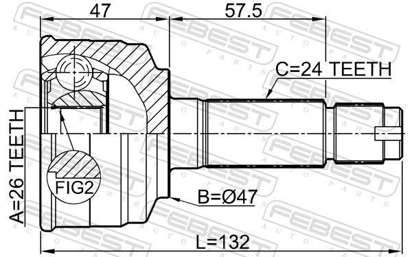 Set of hinges, drive shaft