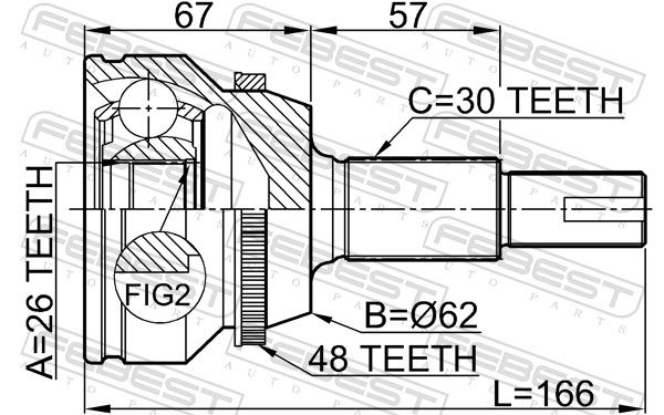 Set of hinges, drive shaft