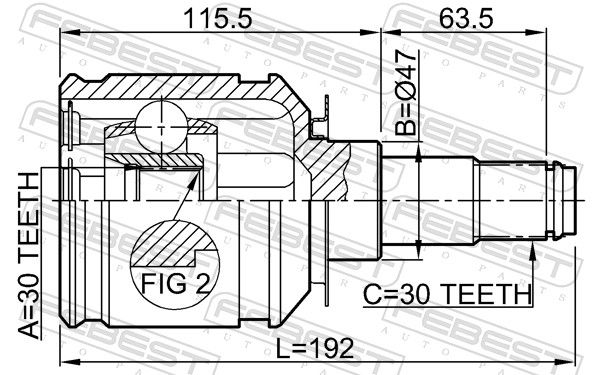 Set of hinges, drive shaft