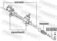 Axial joint, transverse steering rod