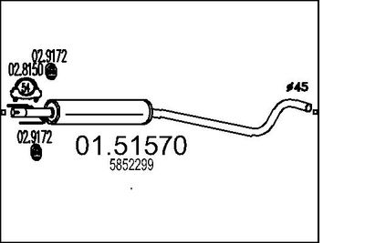 Intermediate muffler