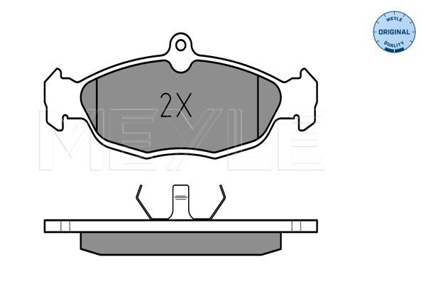 Set of brake linings, disc brake