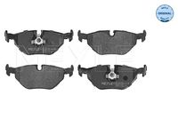 Set of brake linings, disc brake