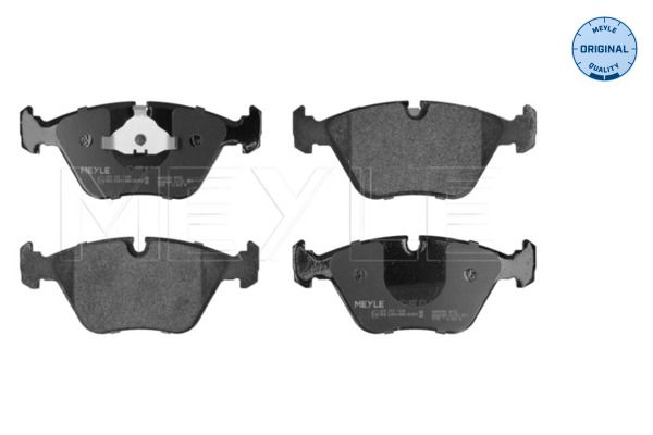 Set of brake linings, disc brake