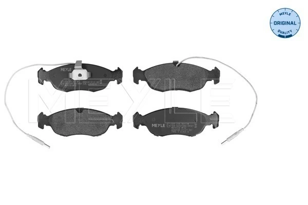 Комплект гальмівних накладок, дискове гальмо MEYLE-ORIGINAL: True to OE.
