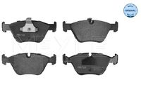 Set of brake linings, disc brake