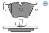 Set of brake linings, disc brake