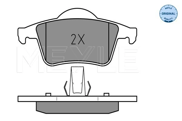 Комплект тормозных колодок, дисковый тормоз MEYLE-ORIGINAL: True to OE.