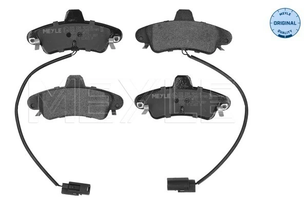 Комплект тормозных колодок, дисковый тормоз MEYLE-ORIGINAL: True to OE.