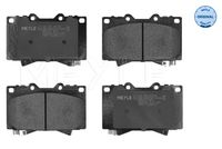 Set of brake linings, disc brake