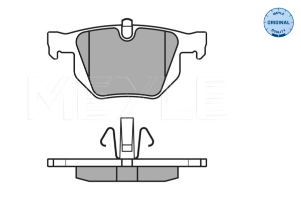 Комплект гальмівних накладок, дискове гальмо MEYLE-ORIGINAL: True to OE.