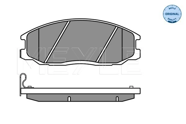 Комплект тормозных колодок, дисковый тормоз MEYLE-ORIGINAL: True to OE.