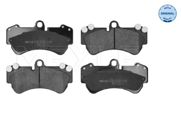 Set of brake linings, disc brake