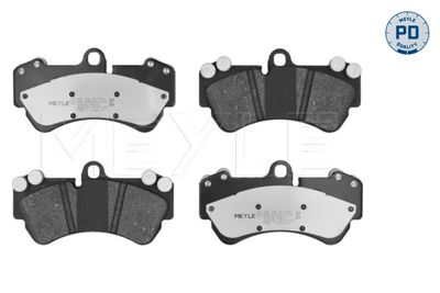 Set of brake linings, disc brake