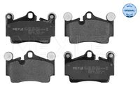 Set of brake linings, disc brake