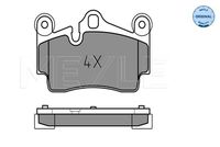 Set of brake linings, disc brake