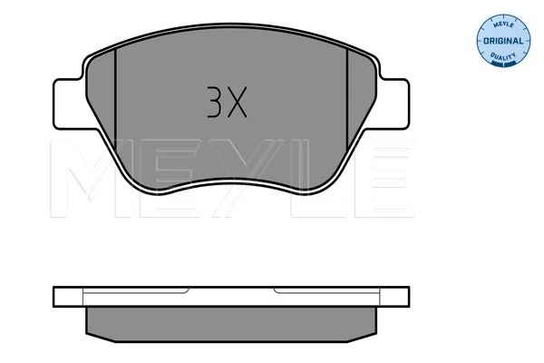 Комплект тормозных колодок, дисковый тормоз MEYLE-ORIGINAL: True to OE.