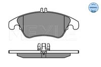 Set of brake linings, disc brake