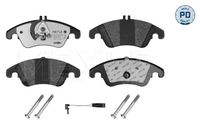 Set of brake linings, disc brake