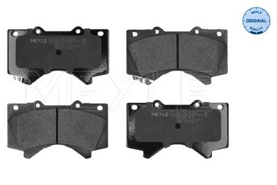 Set of brake linings, disc brake