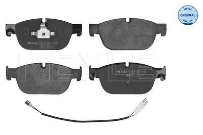 Set of brake linings, disc brake