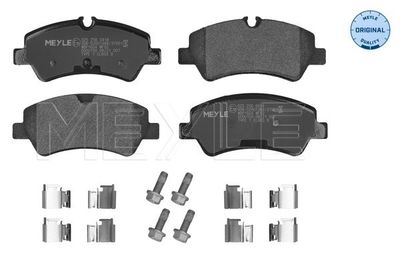 Set of brake linings, disc brake