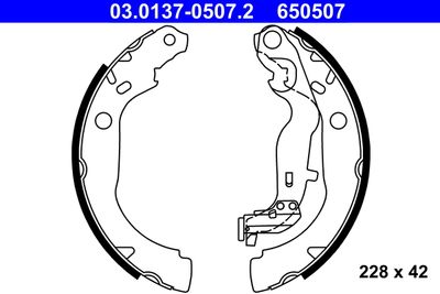 A set of brake pads