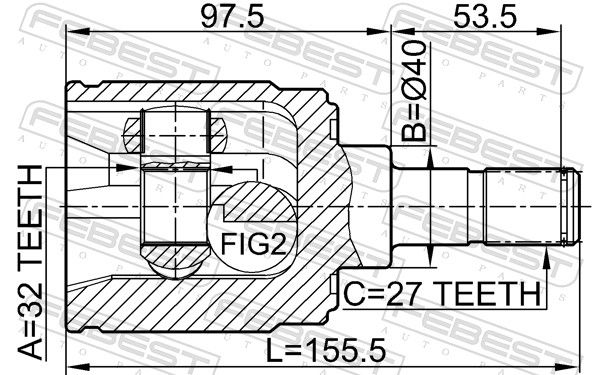 Set of hinges, drive shaft