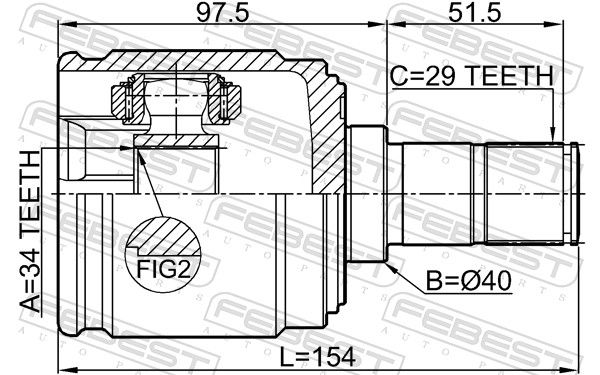 Set of hinges, drive shaft