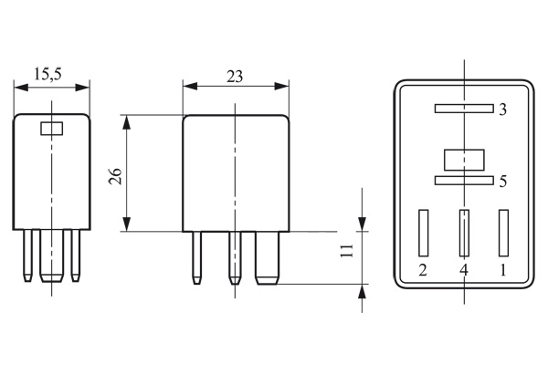 Relay, operating current