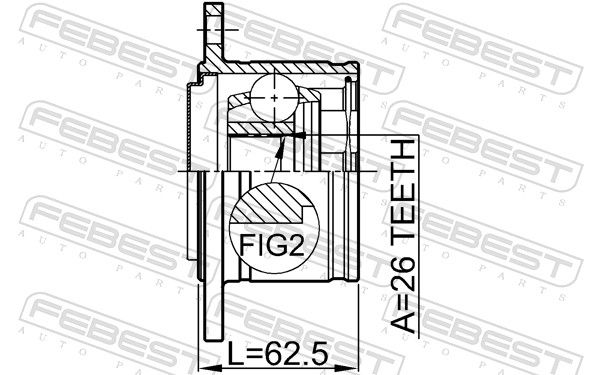 Set of hinges, drive shaft