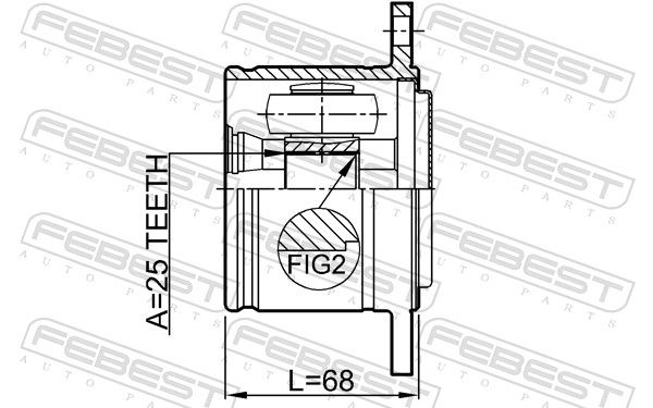 Set of hinges, drive shaft