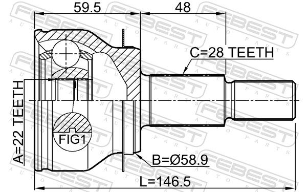 Set of hinges, drive shaft