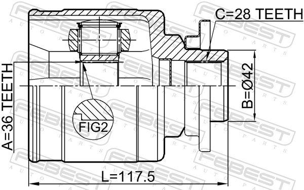 Set of hinges, drive shaft