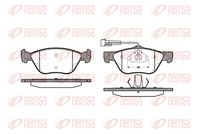 Set of brake linings, disc brake