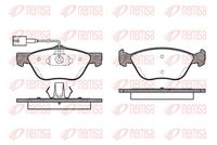 Set of brake linings, disc brake