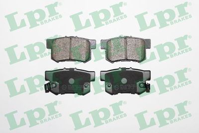 Set of brake linings, disc brake