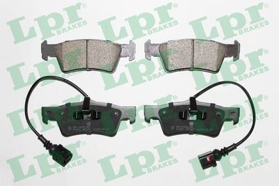 Set of brake linings, disc brake