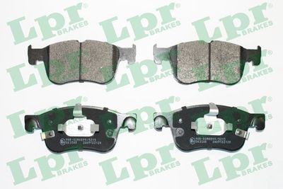 Set of brake linings, disc brake