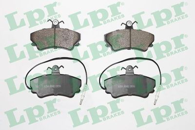 Set of brake linings, disc brake