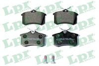 Set of brake linings, disc brake