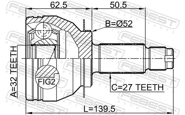 Set of hinges, drive shaft