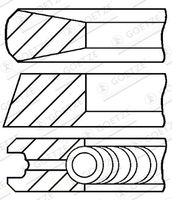 A set of piston rings