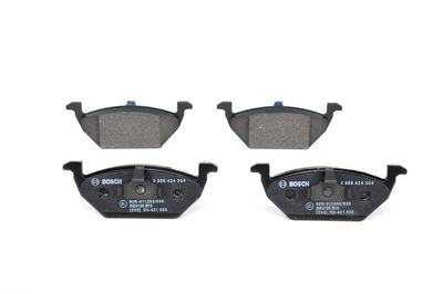 Set of brake linings, disc brake