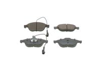 Set of brake linings, disc brake