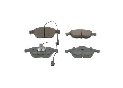 Set of brake linings, disc brake