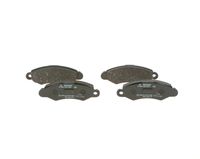 Set of brake linings, disc brake