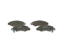 Set of brake linings, disc brake