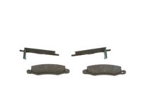 Set of brake linings, disc brake